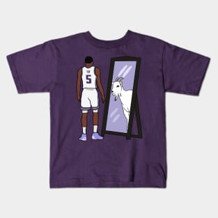 De'Aaron Fox Mirror GOAT Kids T-Shirt